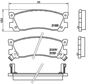 Дисковой тормозной механизм BREMBO для MAZDA 929 III (HC) 2.2 i