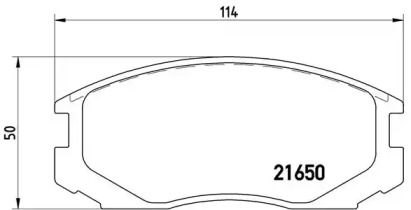 Тормозные колодки BREMBO для MITSUBISHI LANCER V (CB_A, CD_A, CE_A) 1.3 (CB1A)