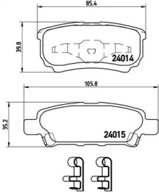 Запчасти для ТО BREMBO для JEEP COMPASS (MK49) 2.4 4x4