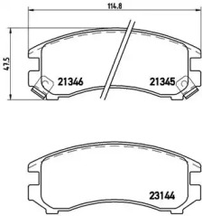 Дисковой тормозной механизм BREMBO для NISSAN SUNNY II Traveller (B12) 1.6 i 12V
