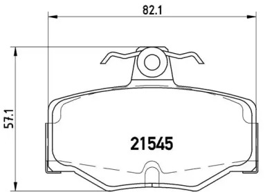Дисковой тормозной механизм BREMBO для NISSAN PRIMERA Traveller (WP11) 2.0 TD