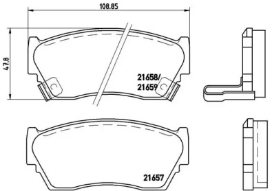 Тормозные колодки BREMBO для NISSAN SUNNY III Liftback (N14) 1.6 i