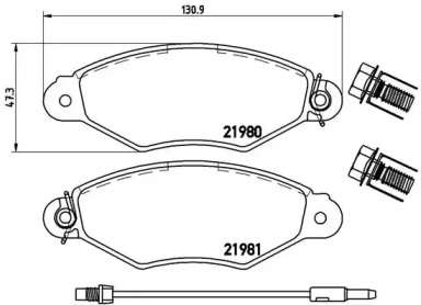 Запчасти для ТО BREMBO для NISSAN KUBISTAR (X76) 1.5 dCi