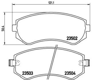 Дисковой тормозной механизм BREMBO для NISSAN PATROL GR V Wagon (Y61) 4.2