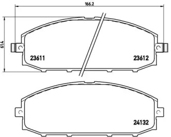 Дисковой тормозной механизм BREMBO для NISSAN PATROL GR V Wagon (Y61) 4.2