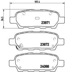 Дополнительные работы BREMBO для NISSAN TEANA I (J31) 3.5