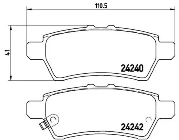 Запчасти для ТО BREMBO для NISSAN PATHFINDER IV (R52) 3.0 dCi 4WD