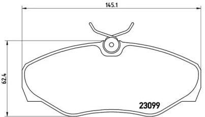 Тормозные колодки BREMBO для NISSAN PRIMASTAR Фургон (X83) 2.0