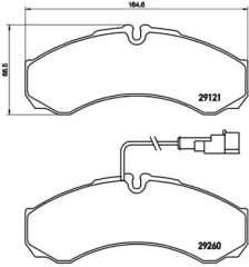 Дополнительные работы BREMBO для NISSAN CABSTAR (F24M, F24W) 35.14 DCI, 45.14 DCI 2.5 (F24M)