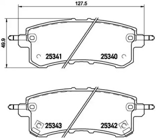 Дисковой тормозной механизм BREMBO для NISSAN PATROL VI (Y62) 5.6
