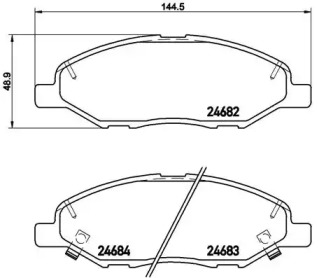 Дисковой тормозной механизм BREMBO для NISSAN NOTE (E11, NE11) 1.5 dCi