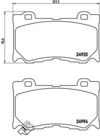 Дисковой тормозной механизм BREMBO для NISSAN 370 Z Roadster (Z34) 3.7