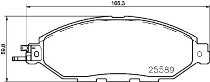 Тормозные колодки BREMBO для NISSAN MURANO III (Z52_) 3.5 V6