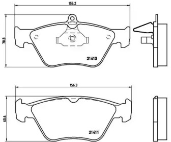 Дисковой тормозной механизм BREMBO для SAAB 900 II Кабриолет 2.5 -24 V6