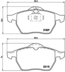 Дисковой тормозной механизм BREMBO для CHEVROLET VECTRA 2.2