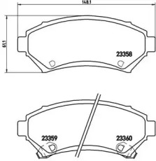 Запчасти для ТО BREMBO для CHEVROLET IMPALA седан 3.8 V6