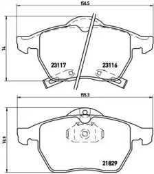 Дисковой тормозной механизм BREMBO для SAAB 900 II Кабриолет 2.5 -24 V6