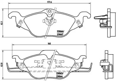 Дисковой тормозной механизм BREMBO для CHEVROLET CORSA седан 1.6 GLS