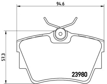 Дисковой тормозной механизм BREMBO для NISSAN NV300 Kombi (X82) 1.6 dci 95