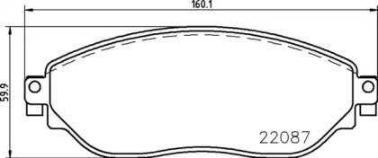 Дисковой тормозной механизм BREMBO для NISSAN NV300 Kombi (X82) 1.6 dci 95