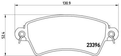 Дисковой тормозной механизм BREMBO для PEUGEOT 306 Кабриолет (7D, N3, N5) 1.8 16V