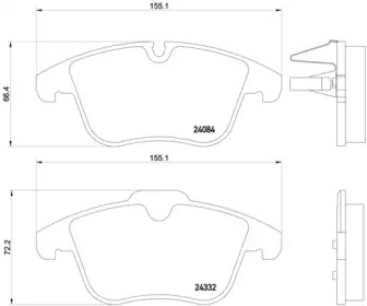 Дисковой тормозной механизм BREMBO для PEUGEOT 508 SW 1.6