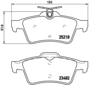 Дисковой тормозной механизм BREMBO для PEUGEOT 508 SW 1.6