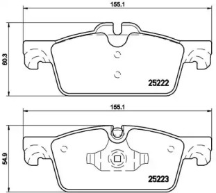 Дисковой тормозной механизм BREMBO для PEUGEOT 508 SW 1.6