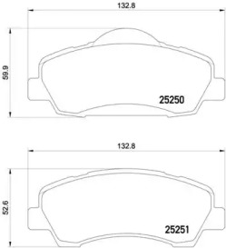 Запчасти для ТО BREMBO для PEUGEOT 308 SW II 1.6 THP 150