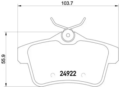 Дисковой тормозной механизм BREMBO для PEUGEOT 508 SW 1.6 HDi