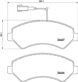 Запчасти для ТО BREMBO для PEUGEOT BOXER c бортовой платформой/ходовая часть 2.0 BlueHDi 160