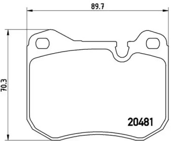 Дисковой тормозной механизм BREMBO для PORSCHE 924 2.5 S