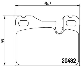 Дисковой тормозной механизм BREMBO для PORSCHE 924 2.5 S