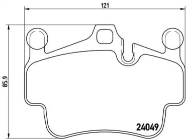 Запчасти для ТО BREMBO для PORSCHE 911 Кабриолет (997) 3.8 Carrera 4S