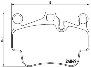 Запчасти для ТО BREMBO для PORSCHE 911 Кабриолет (997) 3.6 Carrera 4