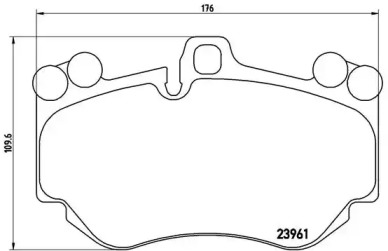 Дополнительные работы BREMBO для PORSCHE CAYENNE (9PA) Turbo 4.5