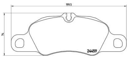 Запчасти для ТО BREMBO для PORSCHE 911 Кабриолет (997) 3.6 Carrera