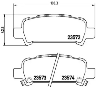 Дополнительные работы BREMBO для SUBARU IMPREZA седан (GD) 2.0 i AWD
