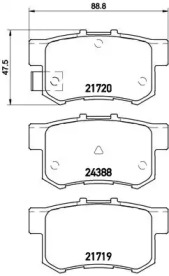 Дисковой тормозной механизм BREMBO для SUZUKI SX4 (EY, GY) 1.6 VVT 4x4 (RW 416)