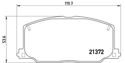 Дисковой тормозной механизм BREMBO для LEXUS ES (VCV10_, VZV21_) 250 (VZV21_)
