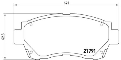 Запчасти для ТО BREMBO для LEXUS ES (VCV10_, VZV21_) 300 (MCV10_, VCV10_)