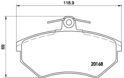 Дополнительные работы BREMBO для VW GOLF II (19E, 1G1) 1.8 GTI 16V