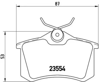 Тормозные колодки BREMBO для VW POLO (6R, 6C) 1.4 BiFuel