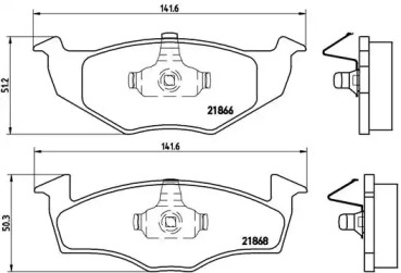 Запчасти для ТО BREMBO для VW POLO (6N1) 64 1.9 D