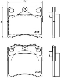 Дисковой тормозной механизм BREMBO для VW TRANSPORTER IV c бортовой платформой/ходовая часть (70XD) 1.9 TD