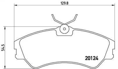 Дисковой тормозной механизм BREMBO для VW TRANSPORTER IV c бортовой платформой/ходовая часть (70XD) 1.9 TD