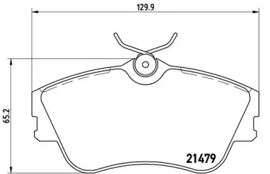 Дисковой тормозной механизм BREMBO для VW TRANSPORTER IV c бортовой платформой/ходовая часть (70XD) 1.9 TD