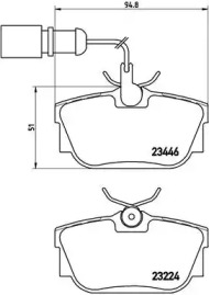 Дисковой тормозной механизм BREMBO для VW TRANSPORTER IV c бортовой платформой/ходовая часть (70XD) 1.9 TD
