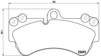 Дополнительные работы BREMBO для PORSCHE CAYENNE (9PA) Turbo 4.5