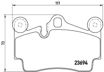 Дополнительные работы BREMBO для PORSCHE CAYENNE (9PA) Turbo 4.5